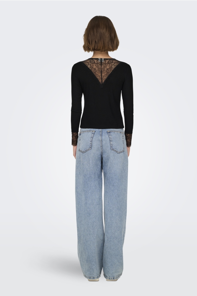 JDYROXY L/S LACE TOP JRS NOOS 15317464 Black